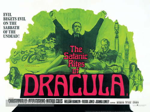The Satanic Rites of Dracula - British Movie Poster