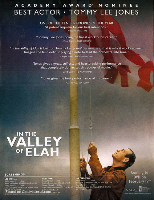 In the Valley of Elah - poster