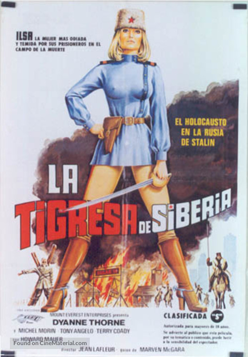 Ilsa the Tigress of Siberia - Spanish Movie Poster