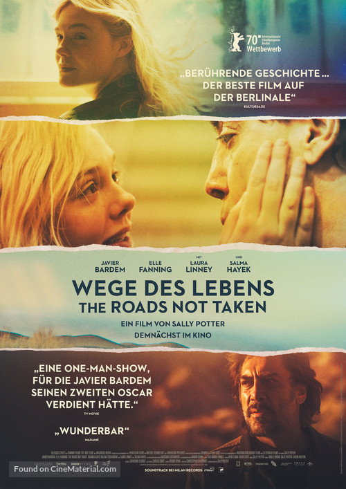 The Roads Not Taken - German Movie Poster