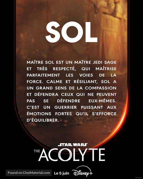 &quot;The Acolyte&quot; - French Movie Poster