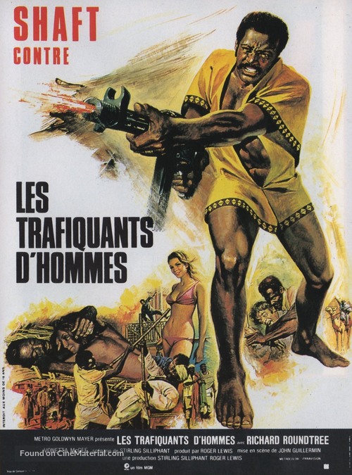 Shaft in Africa - French Movie Poster