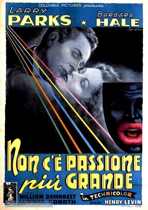 Jolson Sings Again - Italian Movie Poster