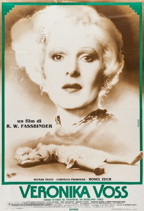 Die Sehnsucht der Veronika Voss - Italian Movie Poster