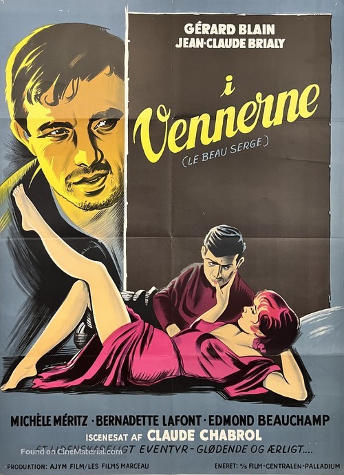 Le beau Serge - Danish Movie Poster