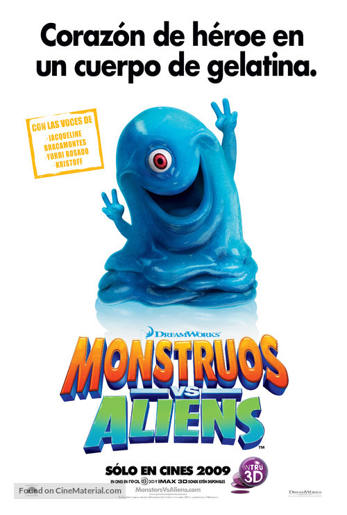 Monsters vs. Aliens - Mexican Movie Poster