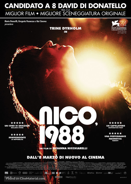 Nico, 1988 - Italian Movie Poster