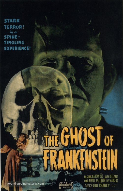 The Ghost of Frankenstein - Re-release movie poster