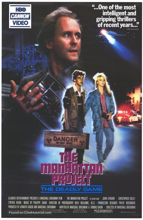 The Manhattan Project - VHS movie cover
