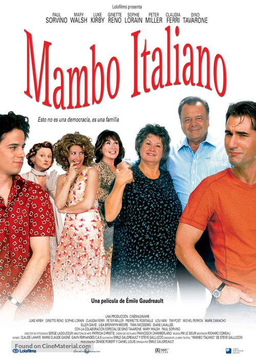 Mambo italiano - Spanish Movie Poster