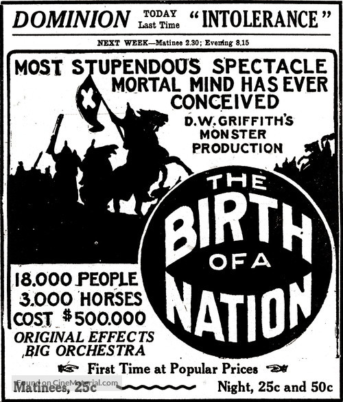 The Birth of a Nation - Canadian poster