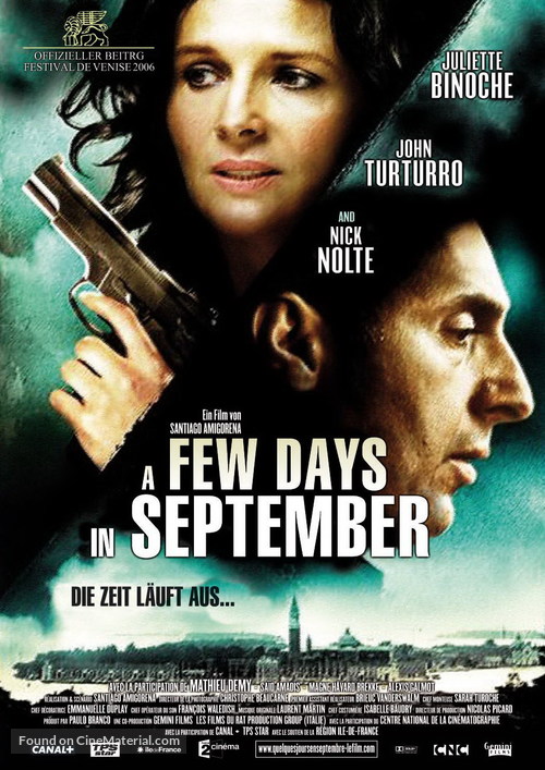 Quelques jours en septembre - German Movie Poster