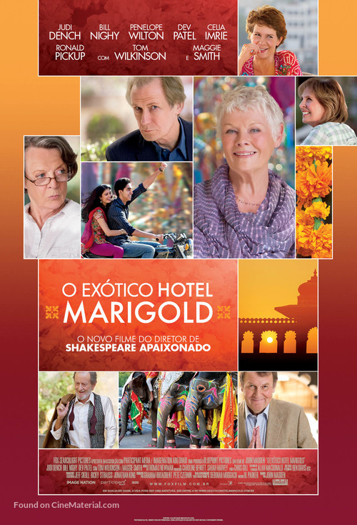The Best Exotic Marigold Hotel - Brazilian Movie Poster