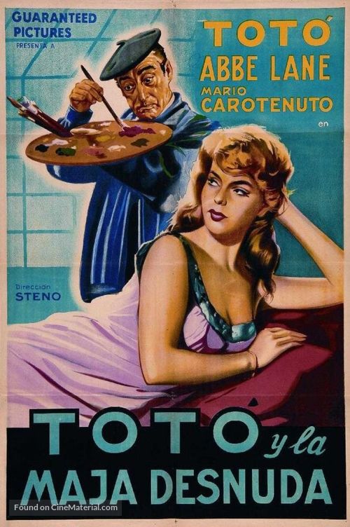 Tot&ograve;, Eva e il pennello proibito - Spanish Movie Poster