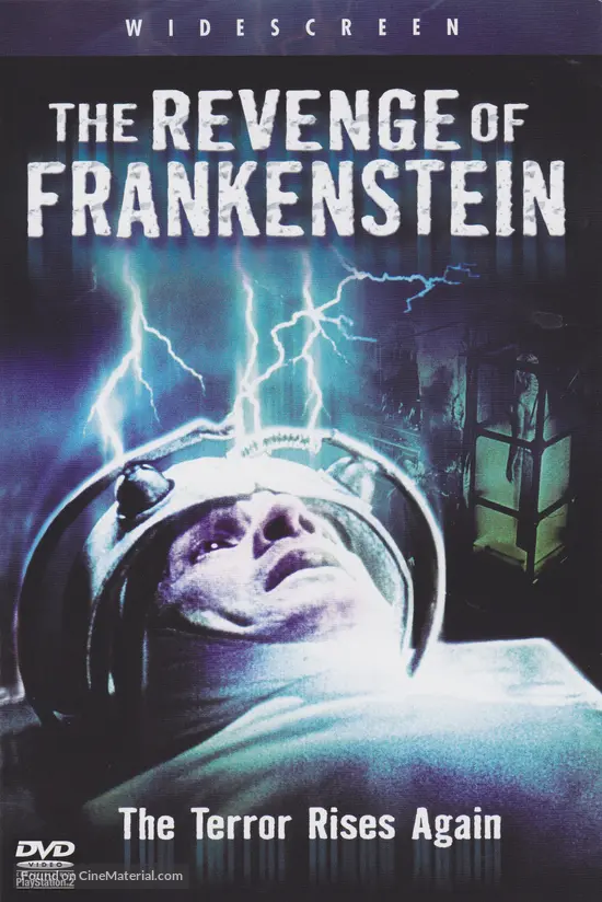 The Revenge of Frankenstein - British DVD movie cover