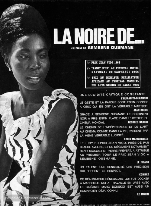 La noire de... - French Movie Poster