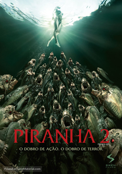 Piranha 3DD - Brazilian Movie Cover