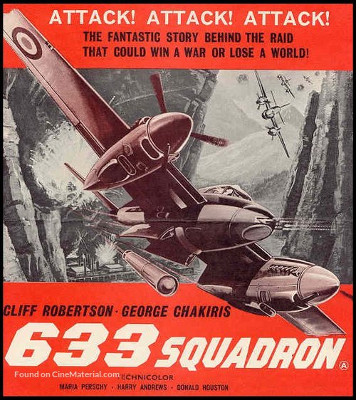 633 Squadron - British Movie Poster