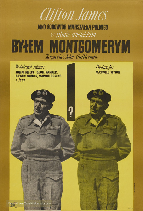 I Was Monty&#039;s Double - Polish Movie Poster