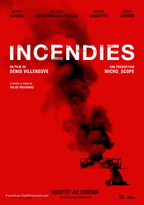 Incendies - French Movie Poster