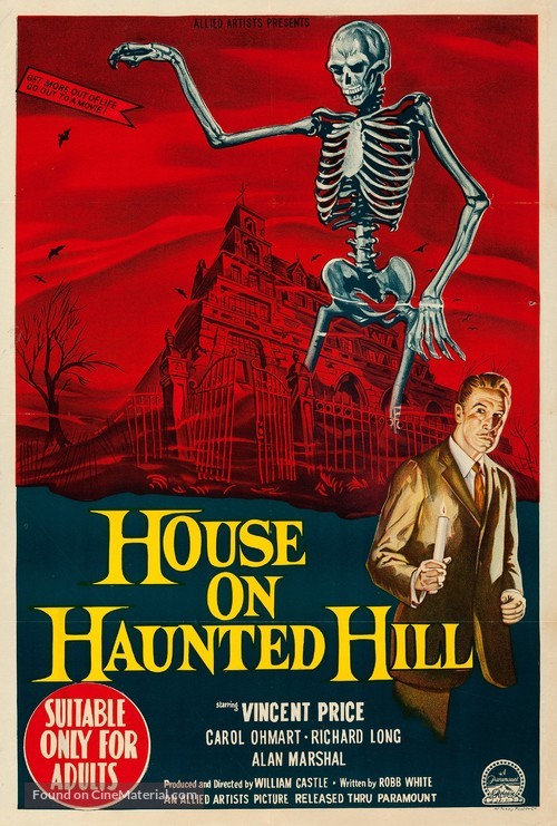 House on Haunted Hill - Australian Movie Poster