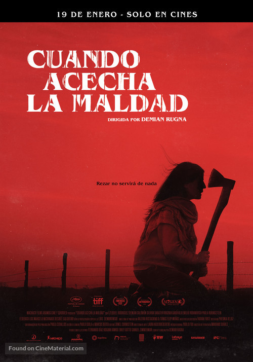 Cuando acecha la maldad - Spanish Movie Poster