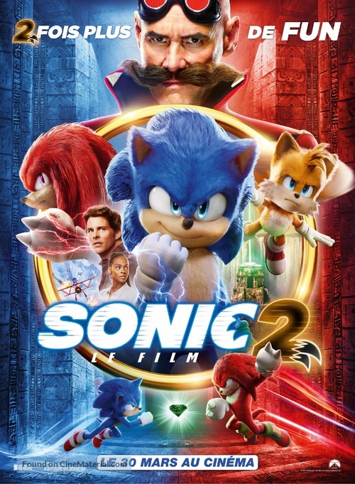 Sonic the Hedgehog 2 - French Movie Poster