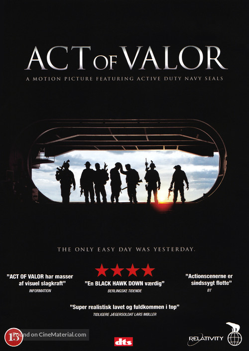 Act of Valor - Danish DVD movie cover