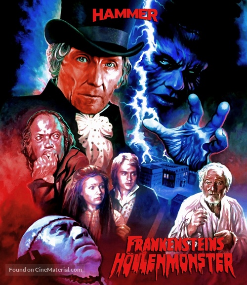 Frankenstein and the Monster from Hell - German Blu-Ray movie cover