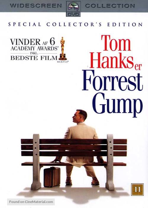 Forrest Gump - Danish DVD movie cover