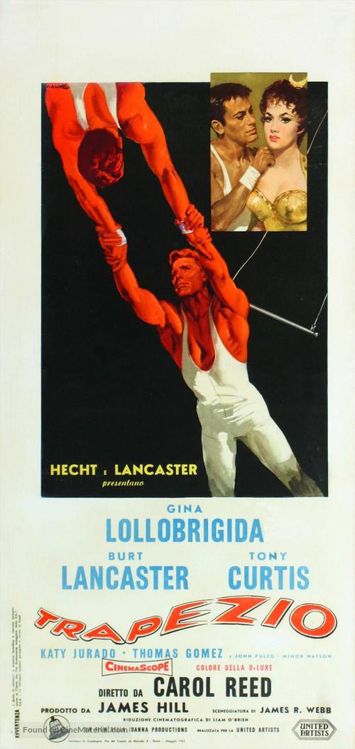 Trapeze - Italian Movie Poster