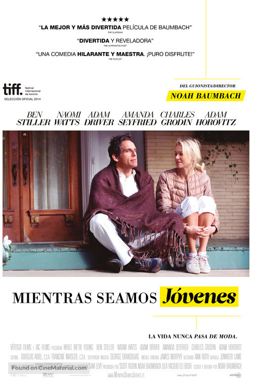 While We&#039;re Young - Spanish Movie Poster