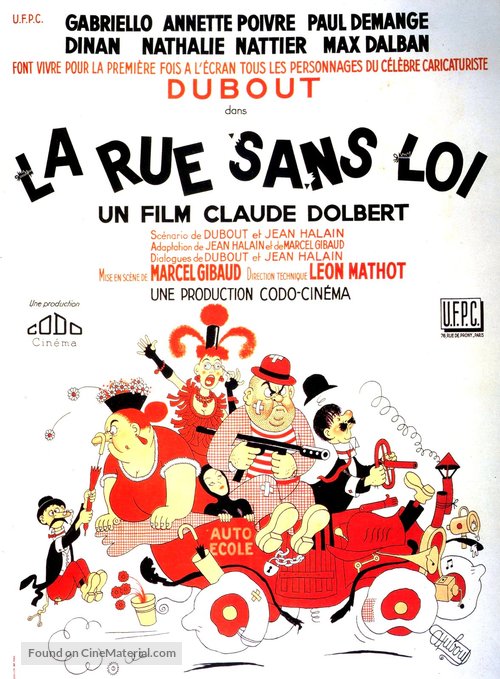 La rue sans loi - French Movie Poster