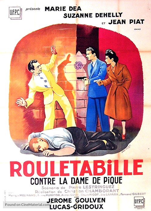 Rouletabille contre la dame de pique - French Movie Poster