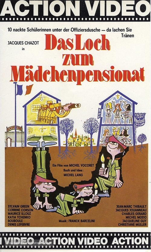 Les bidasses au pensionnat - German VHS movie cover