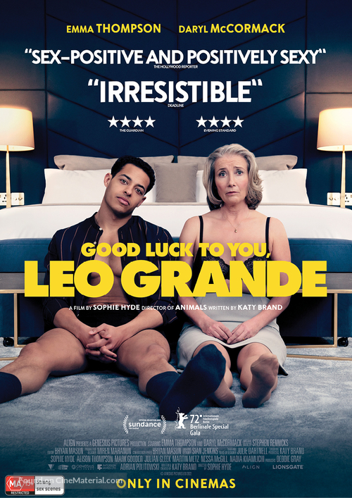 Good Luck to You, Leo Grande - Australian Movie Poster