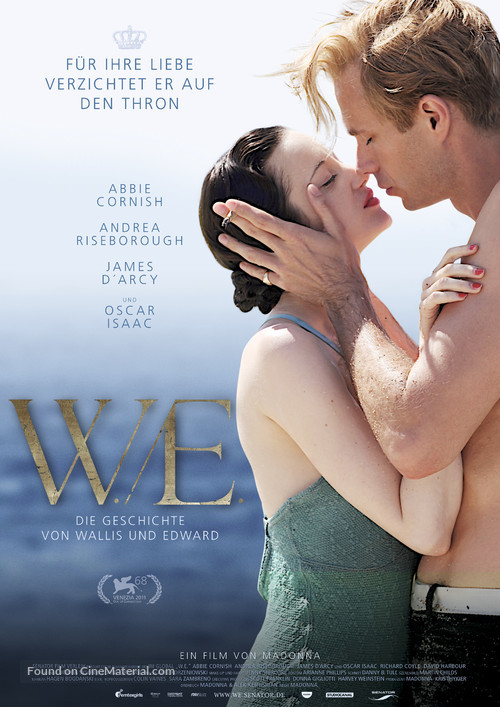 W.E. - German Movie Poster