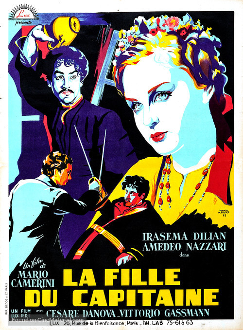 La figlia del capitano - French Movie Poster