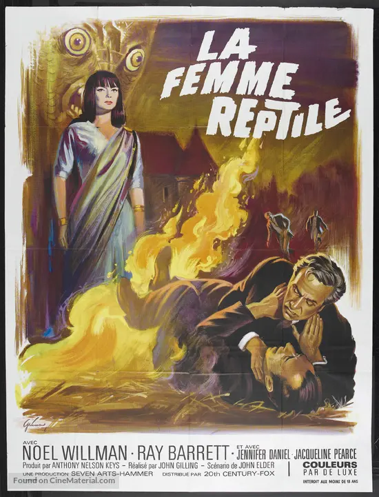 The Reptile (1966) French movie poster