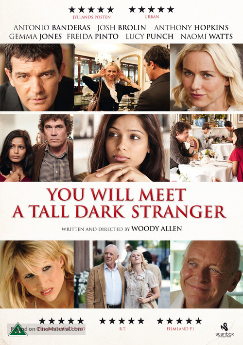 You Will Meet a Tall Dark Stranger - Danish DVD movie cover