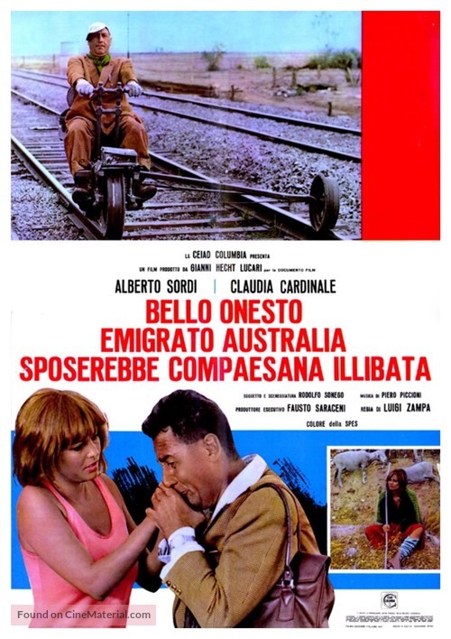 Bello, onesto, emigrato Australia sposerebbe compaesana illibata - Italian Movie Poster