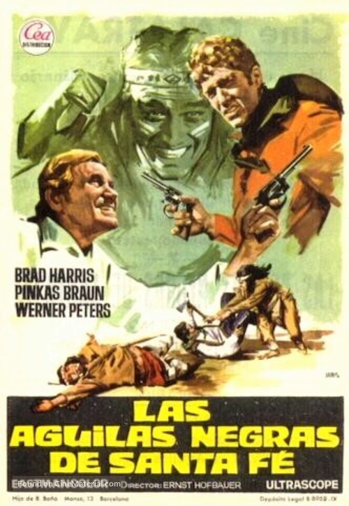 Schwarzen Adler von Santa Fe, Die - Spanish Movie Poster