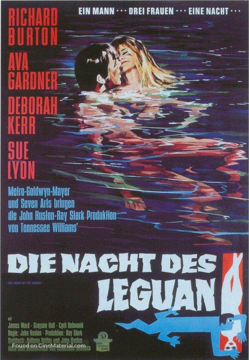The Night of the Iguana - German Movie Poster