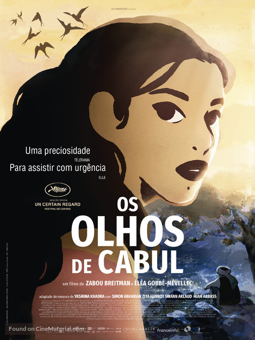 Les hirondelles de Kaboul - Brazilian Movie Poster