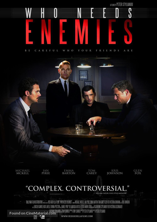 Who Needs Enemies - British Movie Poster