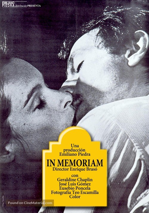 In memoriam - Spanish Movie Poster