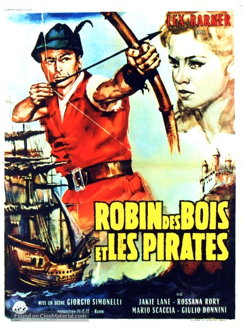 Robin Hood e i pirati - French Movie Poster