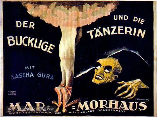 Der Bucklige und die T&auml;nzerin - German Movie Poster