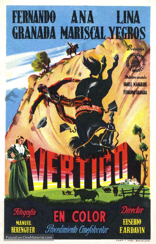 V&eacute;rtigo - Spanish Movie Poster