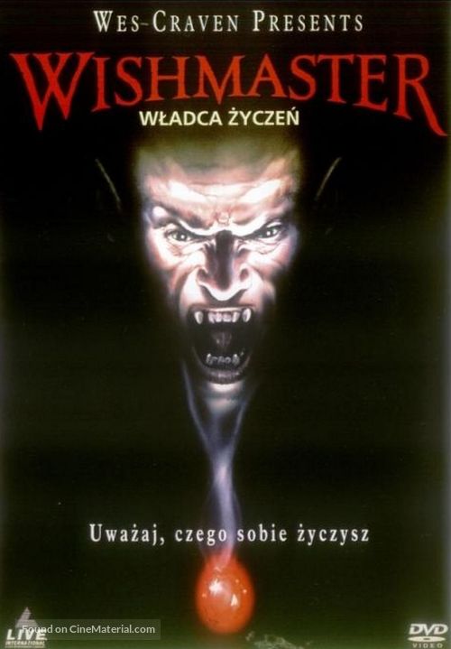 Wishmaster - Polish DVD movie cover